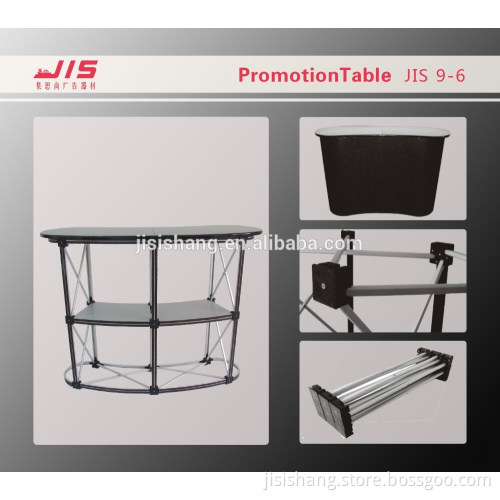 JIS9-6,Advertising display exhibition trade show promotion usage,2*2 Aluminum Arc-shaped Pop up promotion table